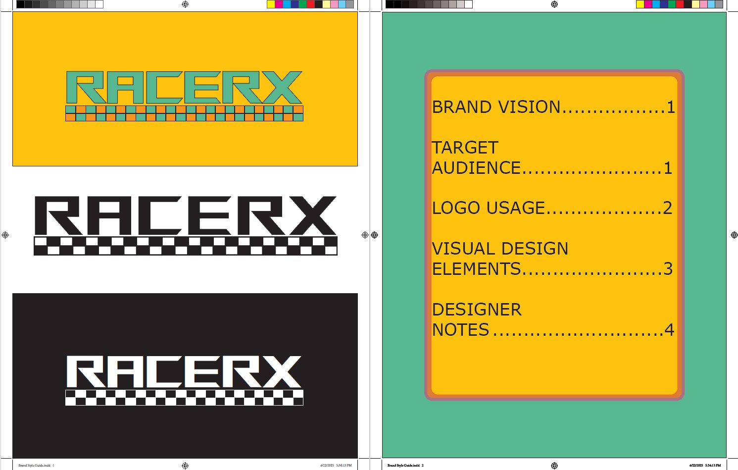 RacerX brand style guide